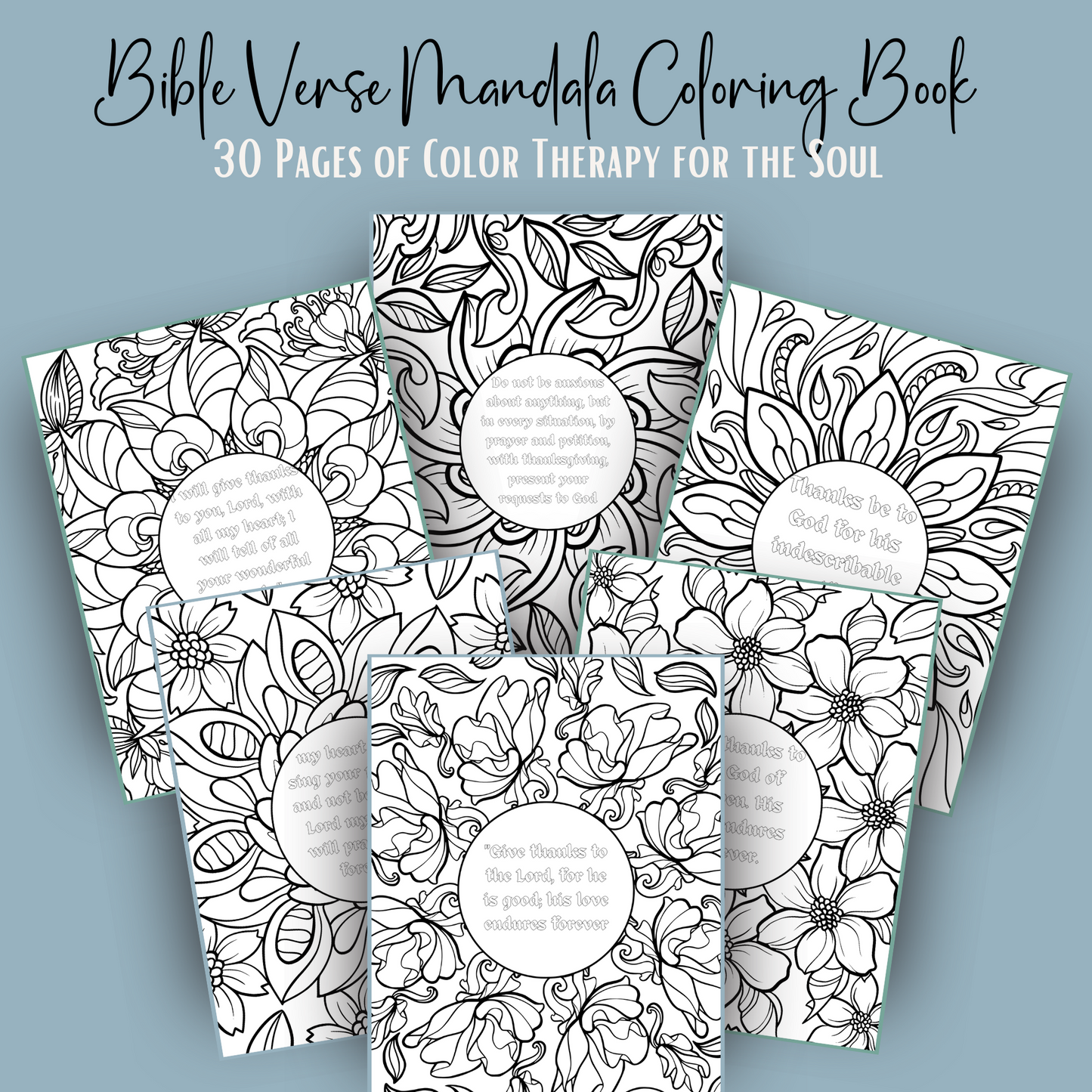 Bible Verse Mandala Coloring Book!