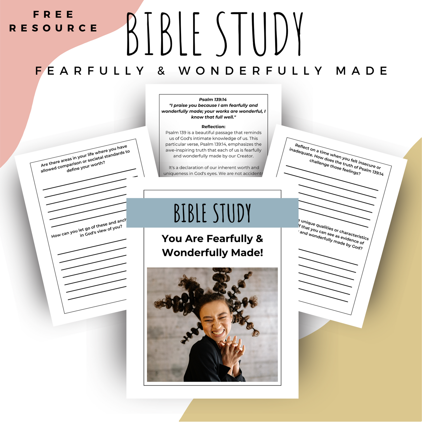 Fearfully and Wonderfully Made: Psalm 139:14 Bible Study Exploration - PLR License incl