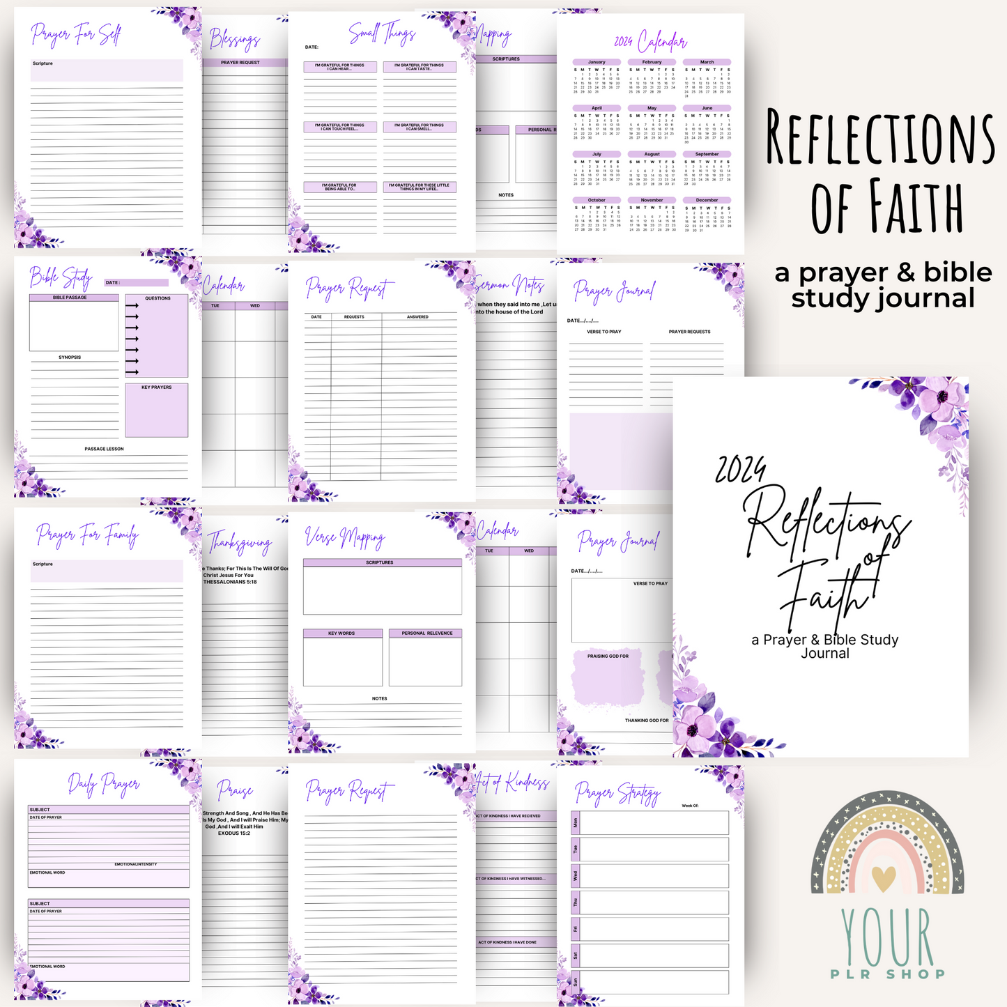 Reflections of Faith PLR - A Complete Prayer & Bible Study Journal
