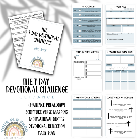 7 Day Devotional Challenge - GUIDANCE (PLR License Included)