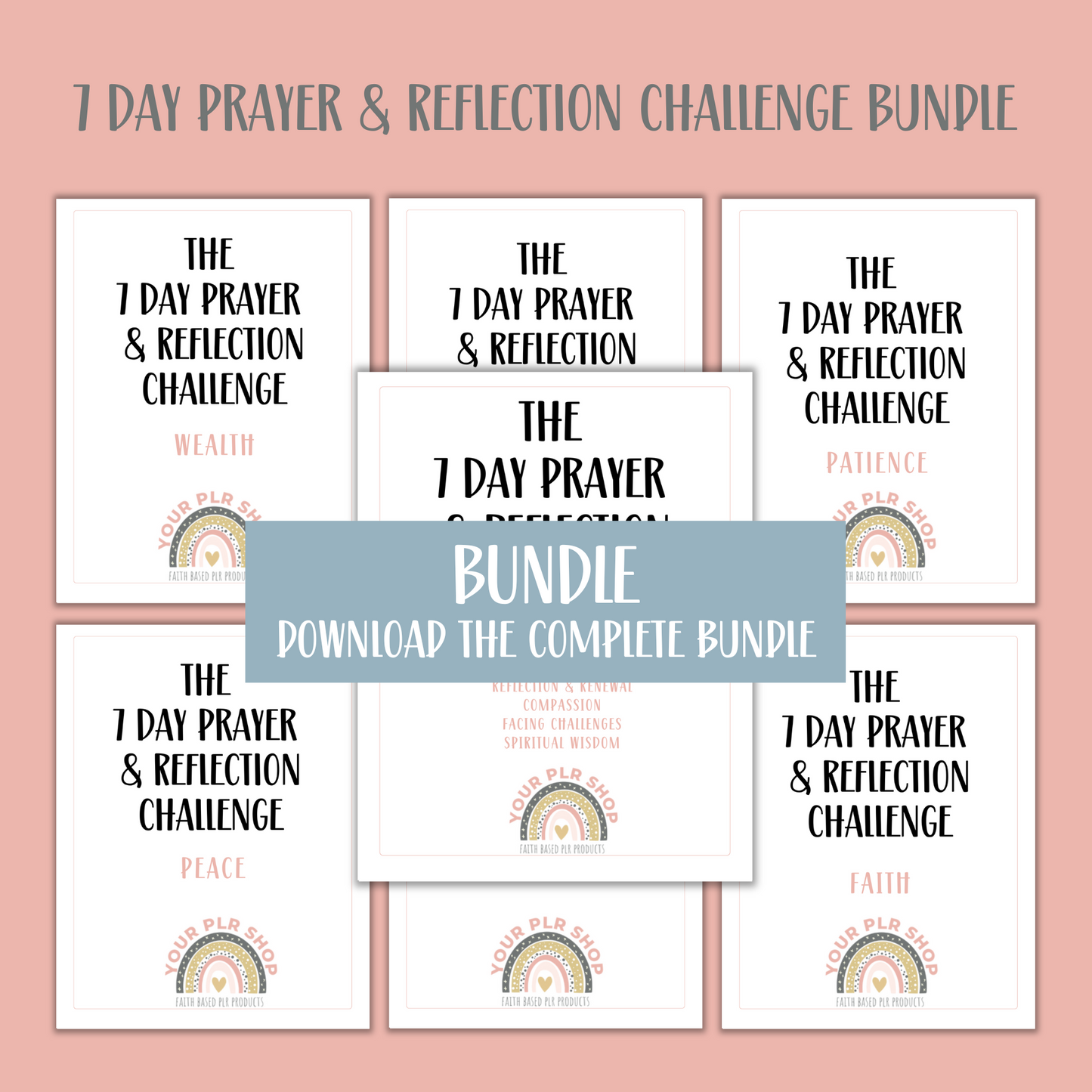 7 Day PLR Prayer  and Reflection Challenge BUNDLE