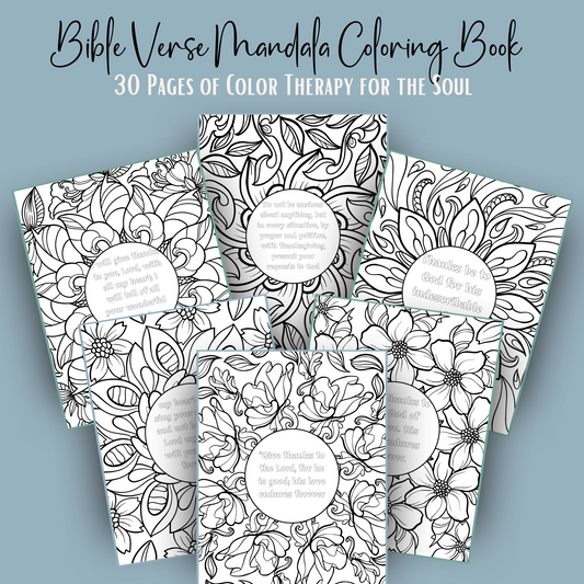 Bible Verse Mandala Coloring Book!