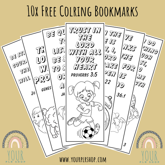 PLR Bible Verse Coloring Bookmarks for Kids: A Joyful Journey of Faith and Creativity