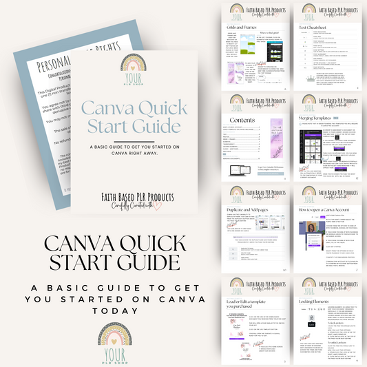 Your PLR Shop Canva Quick Start Guide