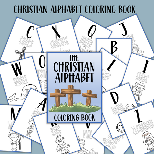 Christian Alphabet Coloring Book for Kids