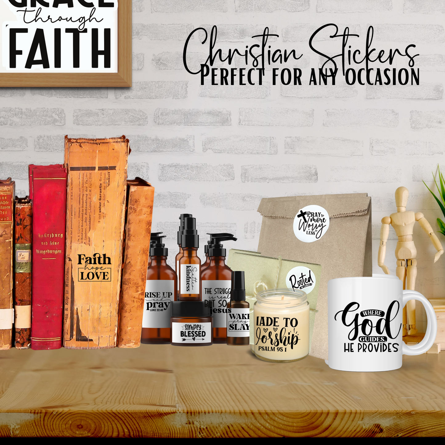 Discover the Power of Faith, One Sticker at a Time!