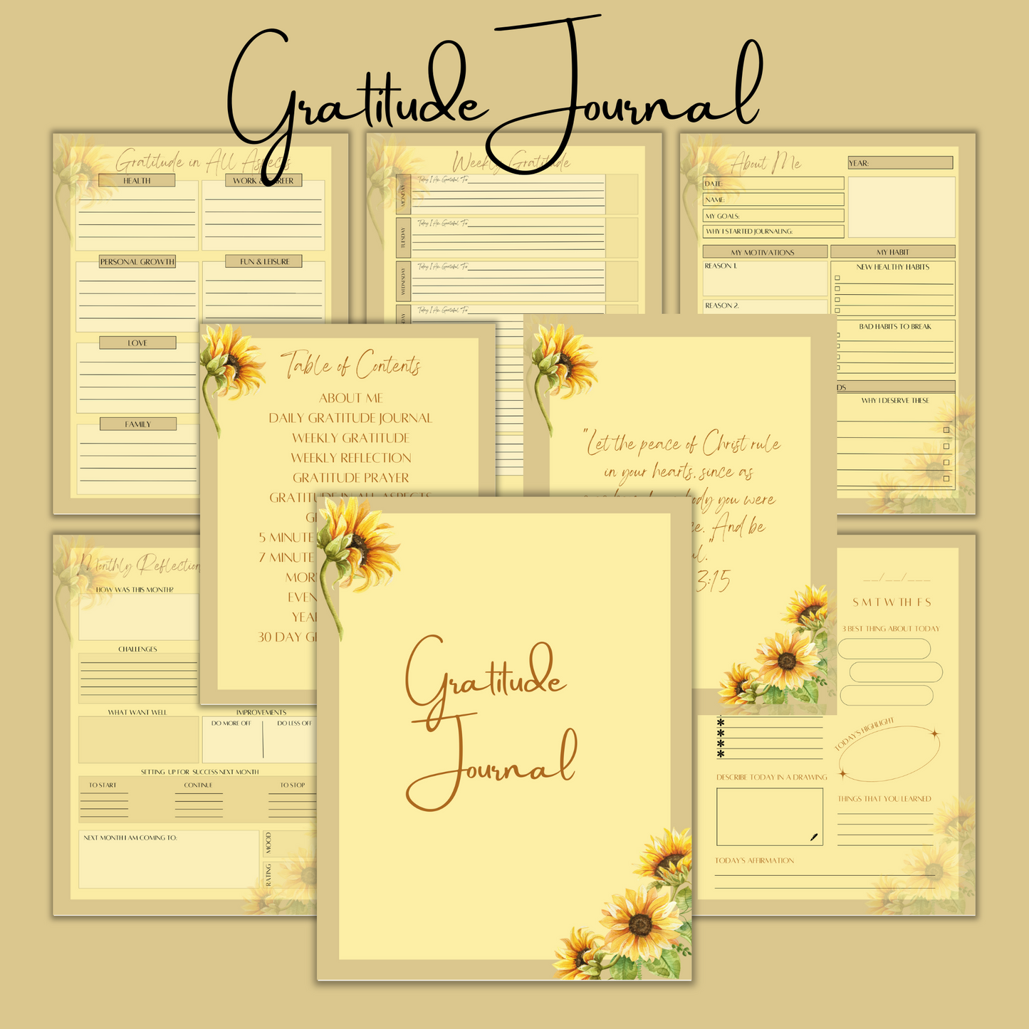 Gratitude: A Faith-Filled Journey - Your Private Label Rights Gratitude Journal