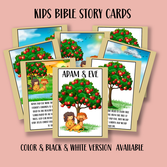 Adam and Eve Mini PLR Bible Story Cards