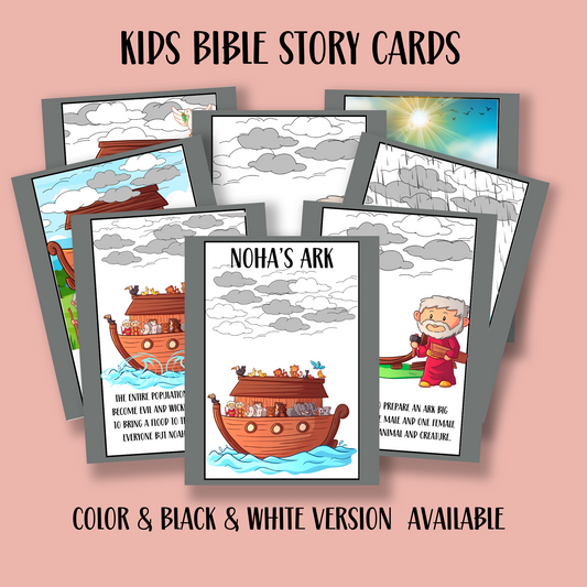 Noah's Ark Mini PLR Bible Story Cards